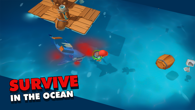 Epic Raft: Fighting Zombie Shark Survival 1.0.16 Apk Mod (Dinheiro Infinito/Free Craft) 2