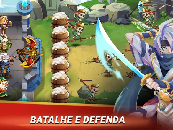 Castle Defender: Hero Idle Defense TD 2.0.0 Apk Mod (Dinheiro Infinito) 2