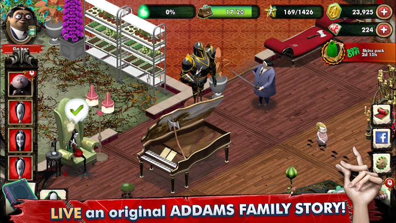The Addams Family Mystery Mansion 0.8.8 Apk Mod (Dinheiro Infinito) Download 2