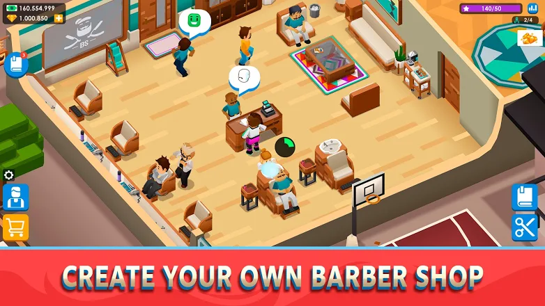 Idle Barber Shop Tycoon 1.0.7 Apk Mod (Dinheiro Infinito) 2
