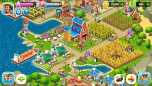 Farm City: Farming & City Building 2.8.9 Apk Mod (Dinheiro Infinito) 1